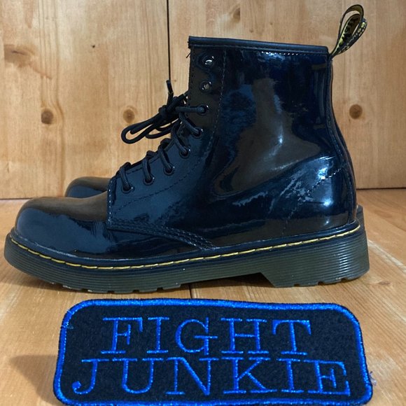 Dr. Martens Doc Martens AIRWAIR Women 5 Patent Leather 8 Eye Lace Up Boots - Picture 5 of 11